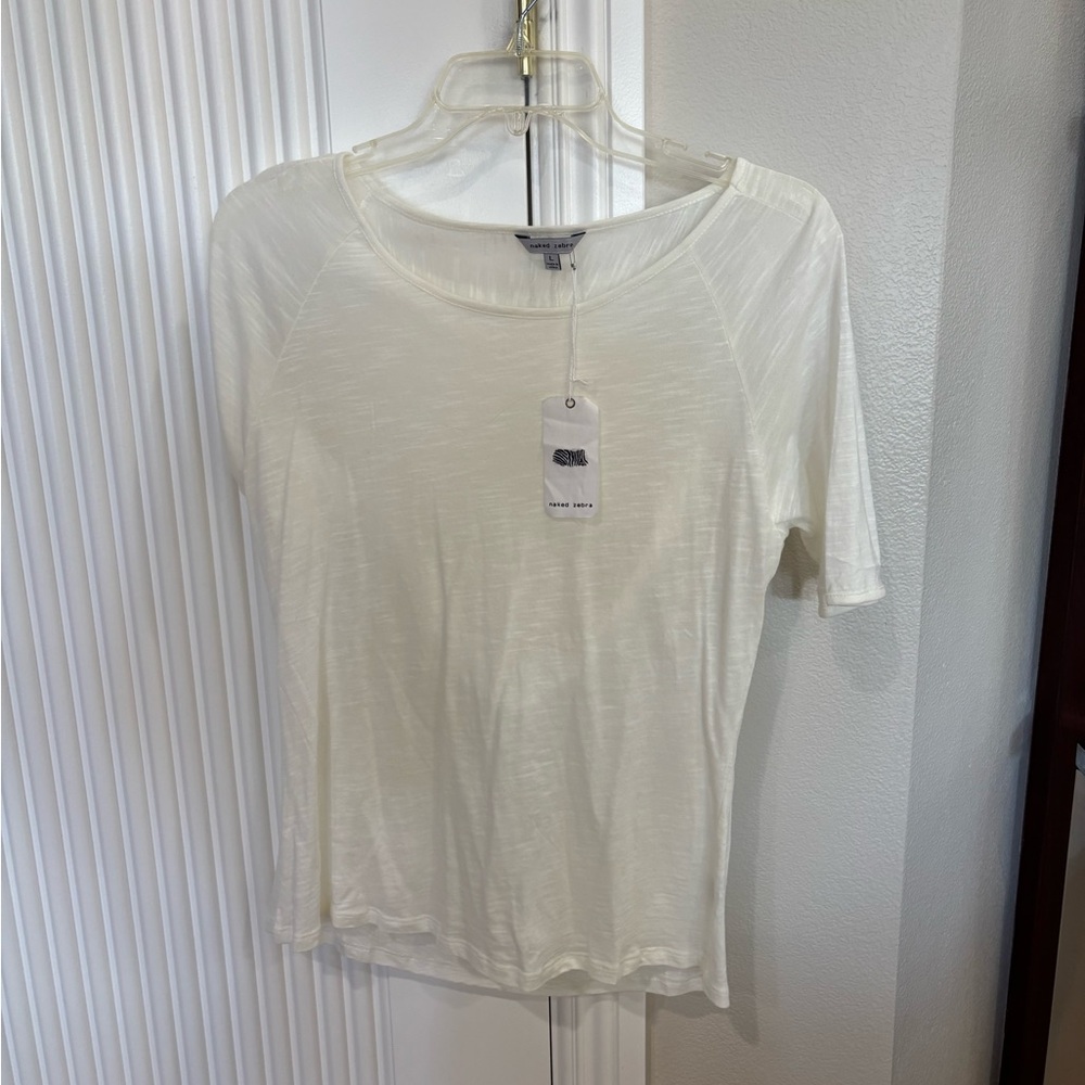 White Naked Zebra T-Shirt